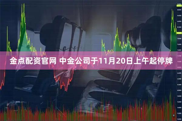 金点配资官网 中金公司于11月20日上午起停牌