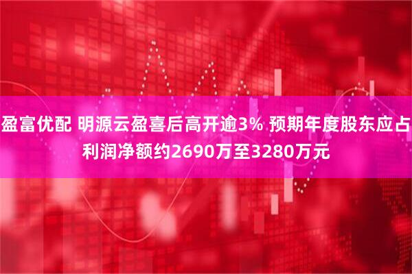 盈富优配 明源云盈喜后高开逾3% 预期年度股东应占利润净额约2690万至3280万元